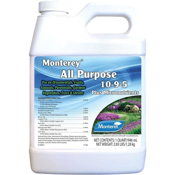 Monterey Bay Monterey 1 qt. 10-9-5 All Purpose Fertilizer Plant Food 5034790